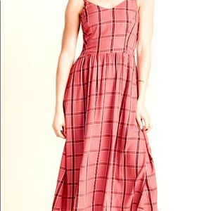 Old Navy FIt Flare Plaid Women’s Cami Dress